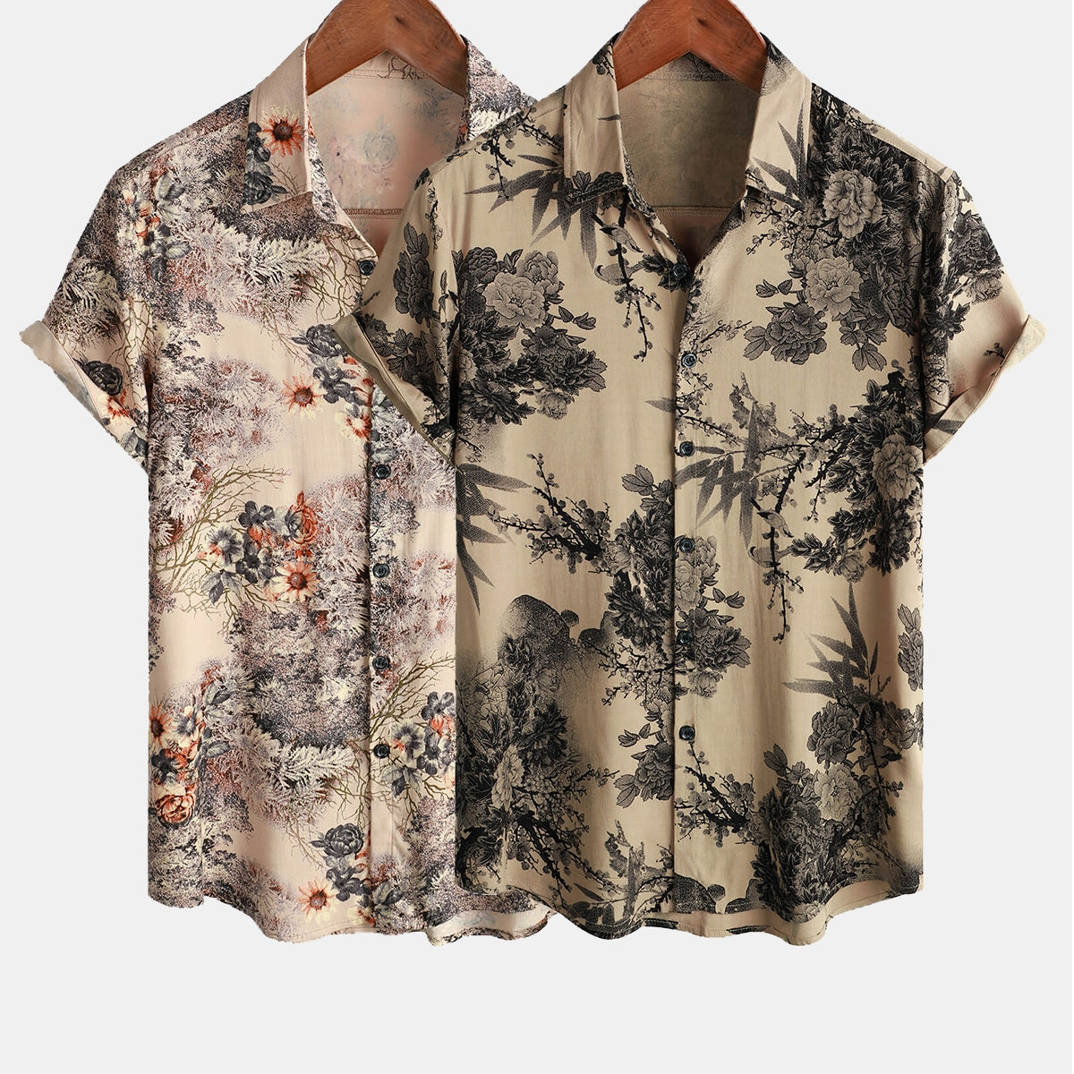 Men's Retro Shirt - Bouquet Burst