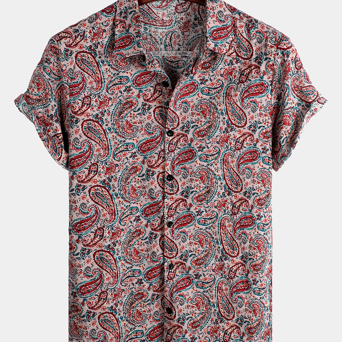 Men's Classic Paisley Print Cotton Shirt