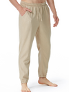 Men's Casual Solid Color Breathable Cotton Pants