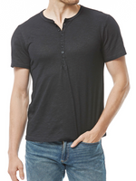 Men's Button Up Solid Color Casual Breathable Short Sleeve T-Shirt