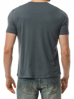 Men's V-Neck Cotton Casual Solid Color Short Sleeve T-Shirt
