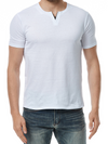 Men's V-Neck Cotton Casual Solid Color Short Sleeve T-Shirt