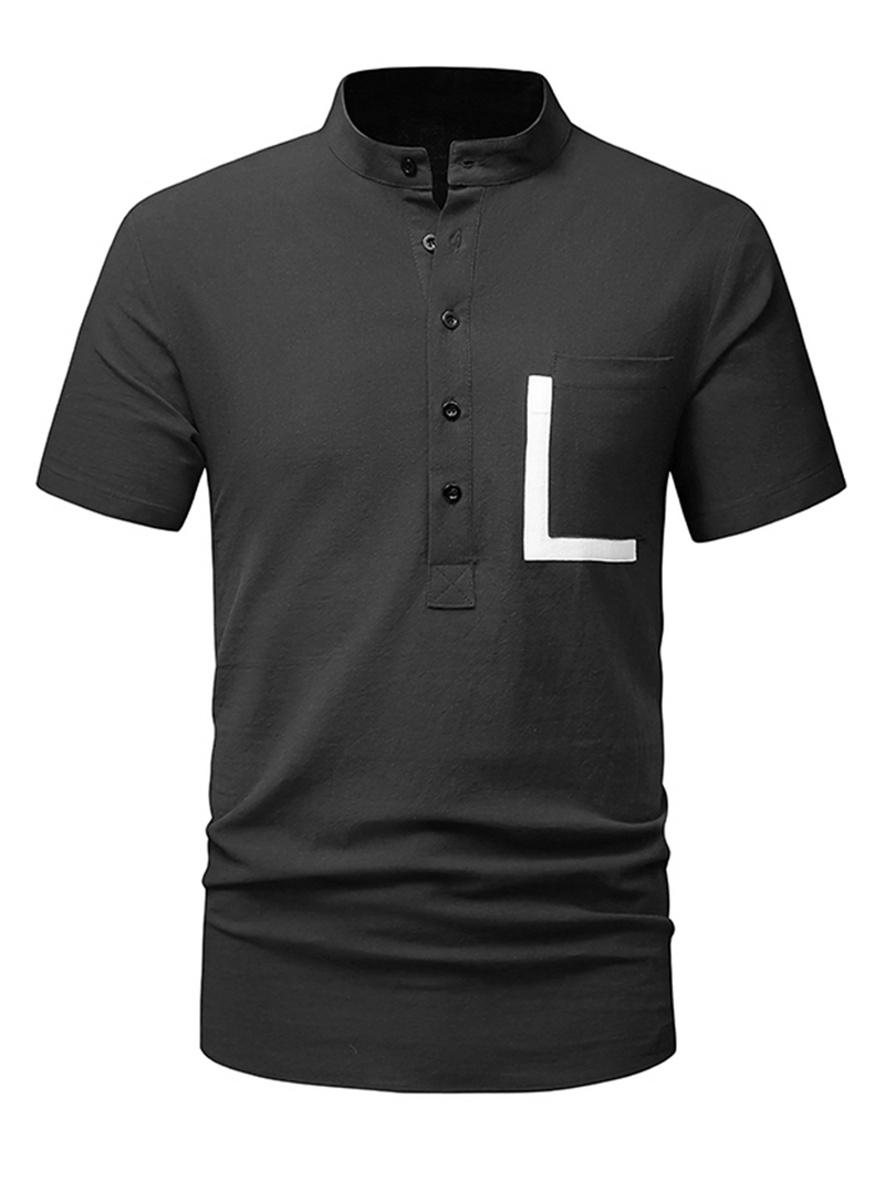 Men's Cotton Casual Pocket Beach Summer Short Sleeve Button Shirt