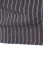 Men's Cotton Vertical Striped Henley Collar Long Sleeve Shirt
