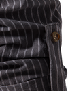 Men's Cotton Vertical Striped Henley Collar Long Sleeve Shirt