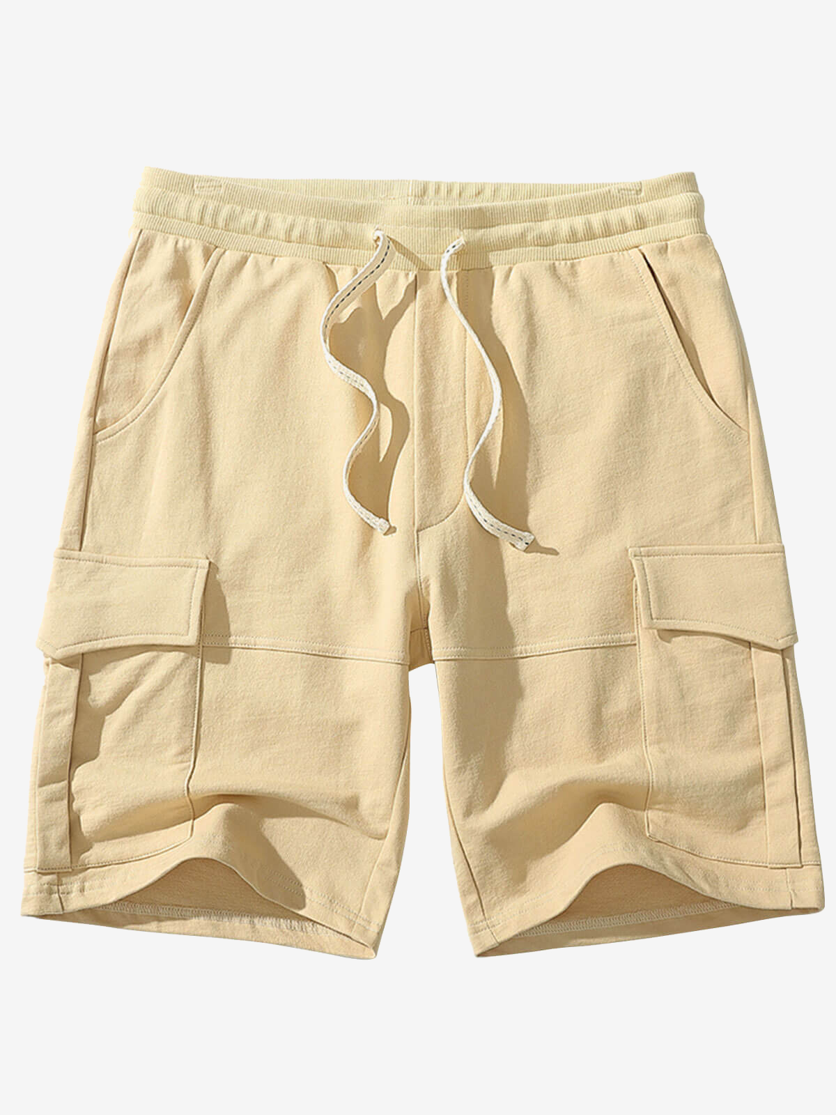 Men's Cotton Pocket Leisure Beach Cargo Sweatpant Sports Shorts
