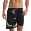 Men's Casual Crane Print Quick Dry Beach Trunks Swimming Trunks