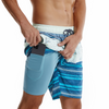 Men's Seaside Striped Print Quick Dry Beach Trunks Swimming Trunks