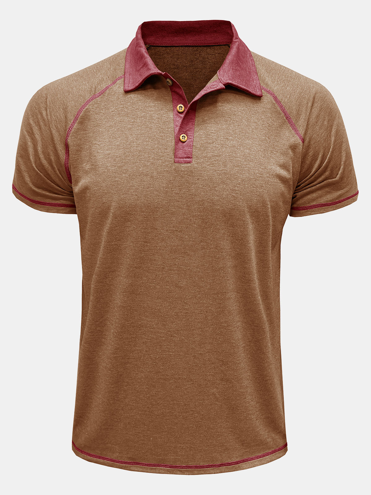 Men's Two-tone Short Sleeve Polo Shirt
