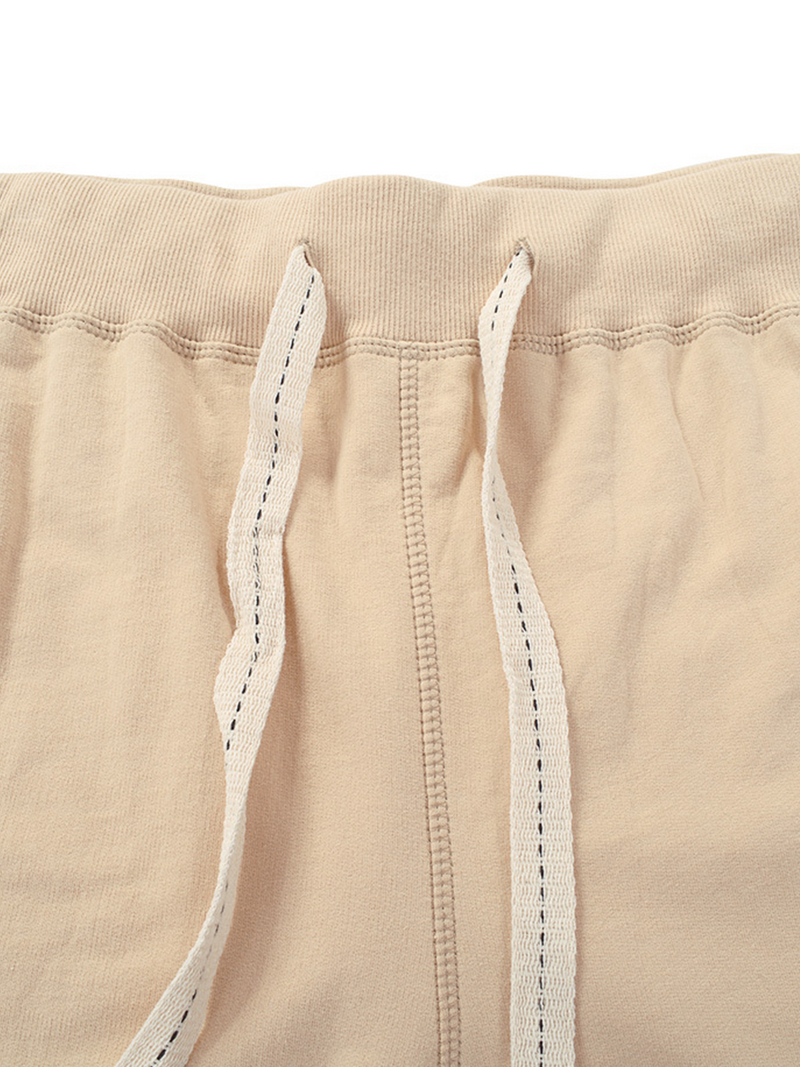 Men's Solid Color Beach Casual Cotton Summer Sweatpant Jogger Short