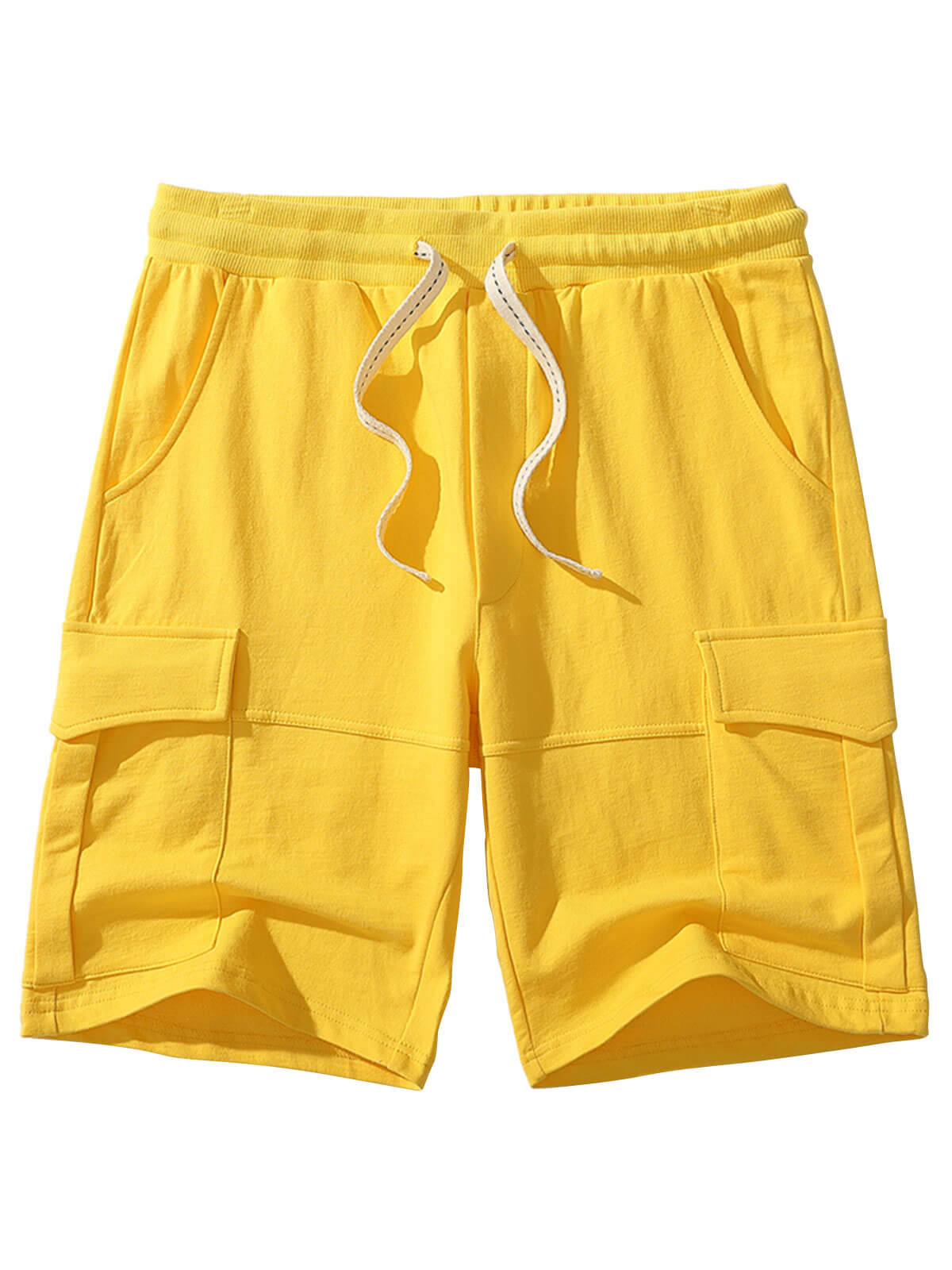 Men's Cotton Pocket Leisure Beach Cargo Sweatpant Sports Shorts