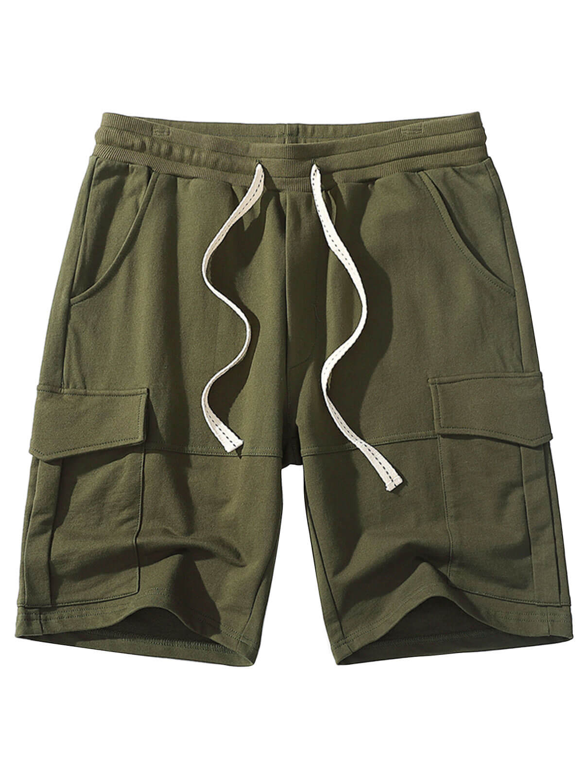 Men's Cotton Pocket Leisure Beach Cargo Sweatpant Sports Shorts