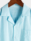 Men's Button Up Casual 100% Cotton Summer Pocket Short Sleeve Shirt