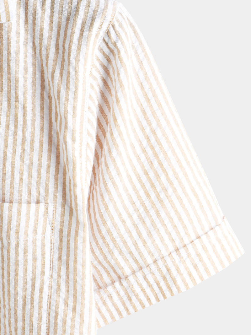 Men's Button Up Casual 100% Cotton Summer Pocket Short Sleeve Shirt