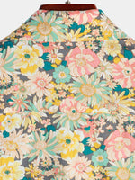 Bundle Of 2 | Men's Vintage Floral Cotton Short Sleeve Shirts