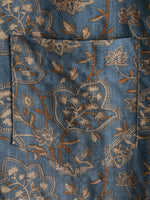 Men's Paisley Vintage Floral 70s Retro Button Up Beach Short Sleeve Shirt