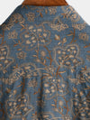 Men's Paisley Vintage Floral 70s Retro Button Up Beach Short Sleeve Shirt