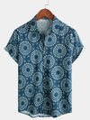 Men's Vintage Boho Short Sleeve Hawaiian Shirt