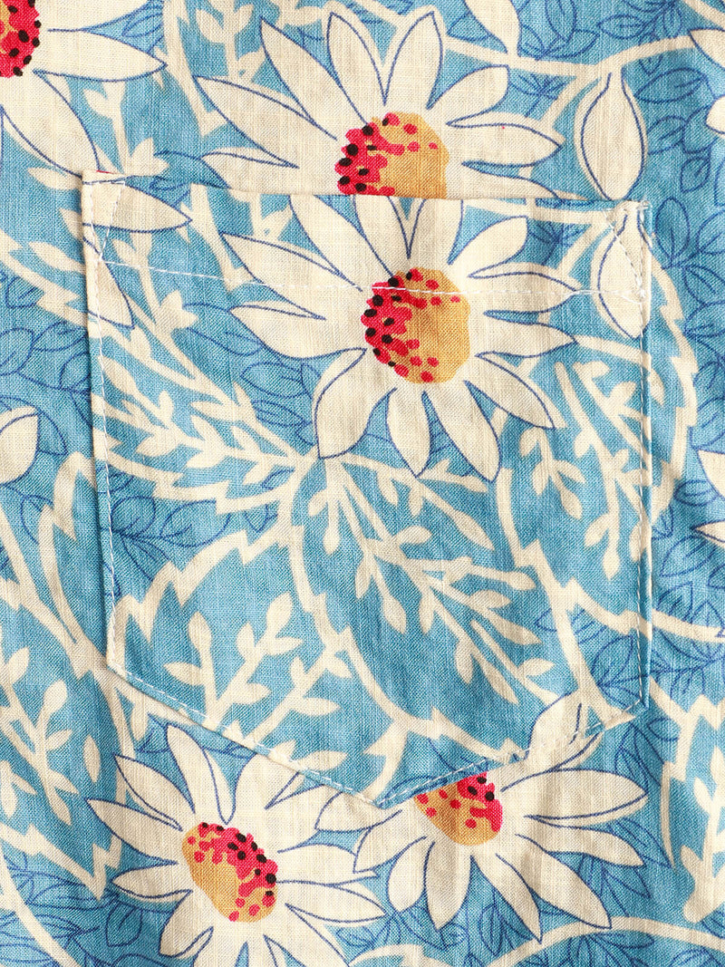 Bundle Of 2 | Men's Floral Cotton Daisy Flower Summer Beach Holiday Short Sleeve Hawaiian Shirts