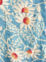 Bundle Of 3 | Men's Retro Beach Hawaiian Cotton Holiday Button Up Blue Short Sleeve Floral Shirts