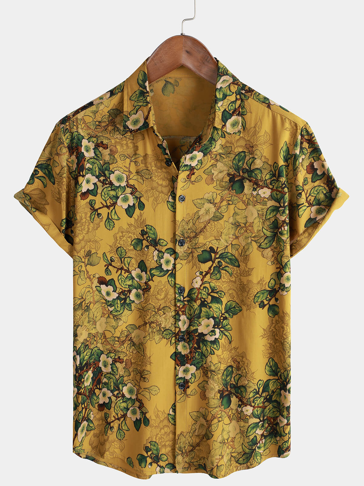Email Only | Men's VIntage Summer Hawaiian Rayon Holiday Button Up Short Sleeve Shirts