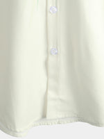 Men's Peacock Feather Print Gradual Texture Sleeve Button Up Shirt