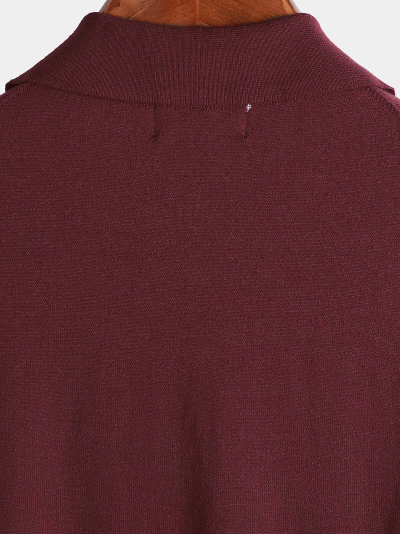 Men's Casual Vintage Knit Short Sleeve Striped Golf Polo Shirt