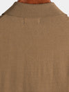 Men's Casual Vintage Knit Short Sleeve Striped Golf Polo Shirt