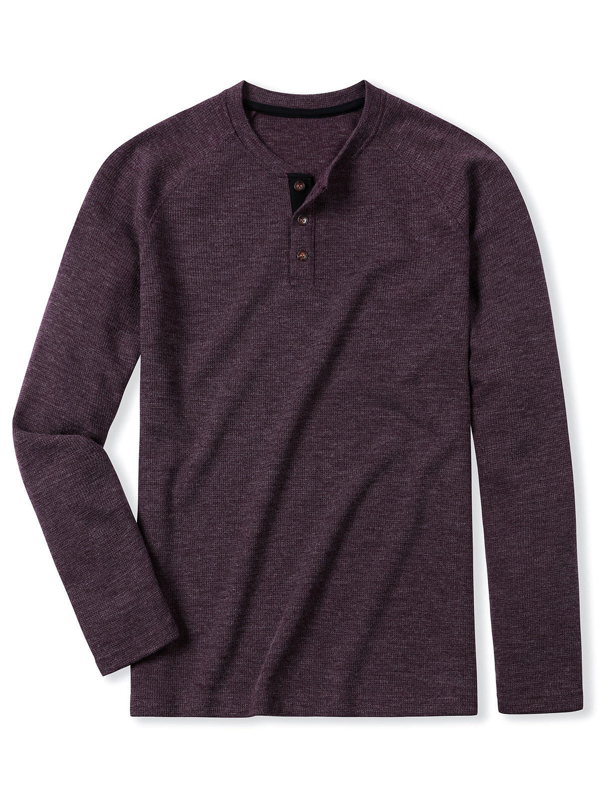 Men's Purple Casual Long Sleeve T-Shirt