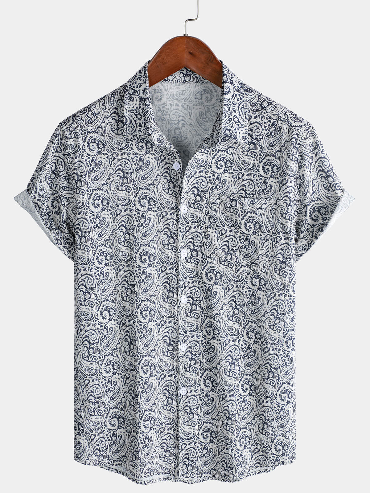 Men's Paisley Pocket Resort Short Sleeve Shirt