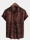 Bundle Of 3 | Men's Vintage Flower Holiday Breathable Short Sleeve Button Up Shirts