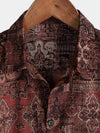 Bundle Of 3 | Men's Vintage Flower Holiday Breathable Short Sleeve Button Up Shirts