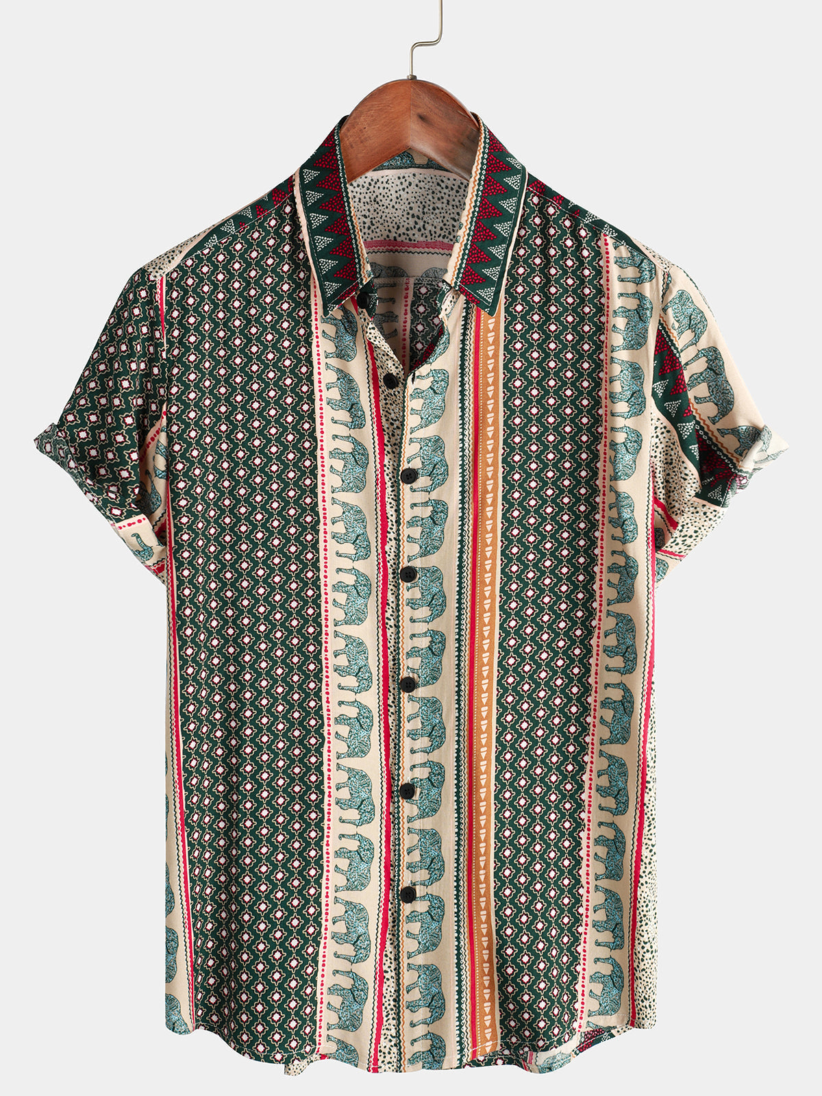 Email Only | Men's Vintage Short Sleeve 70s Button Retro Shirts