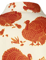 Men's Thanksgiving Turkey Day Fall Festival Gift Funny Holiday Button Long Sleeve Shirt