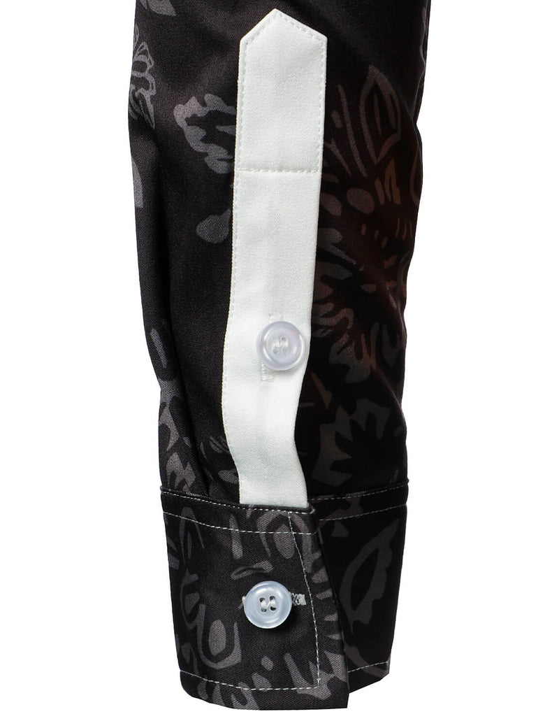 Men's Turkey Thanksgiving Fall Festival Pumpkin Holiday Button Up Long Sleeve Shirt