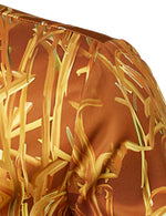 Men's Thanksgiving Pumpkin Turkey Day Button Up Long Sleeve Shirt