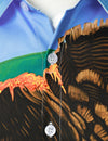 Men's Thanksgiving Day Festival Turkey Button Long Sleeve Shirt
