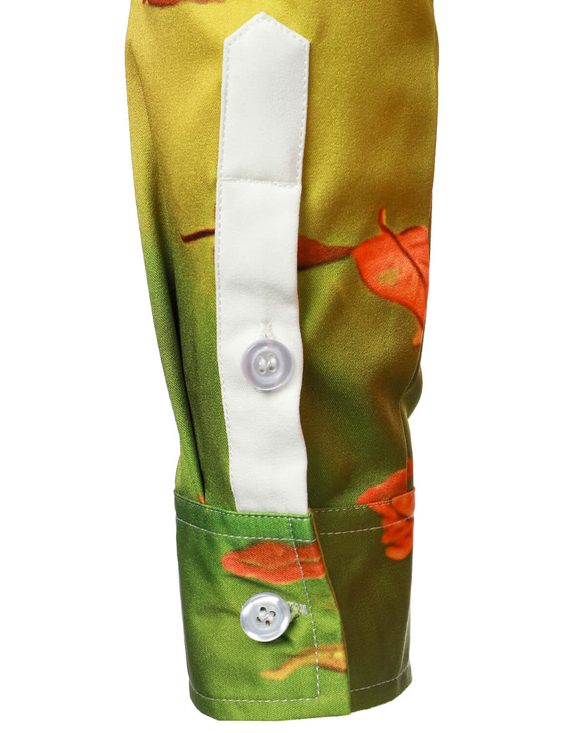 Men's Thanksgiving Day Festival Turkey Button Long Sleeve Shirt