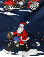 Men's Santa Claus Christmas Gifts Button UP Party Funny Holiday Long Sleeve Shirt