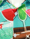 Men's Party Funny Christmas Cocktails New Year Eve Long Sleeve Shirt