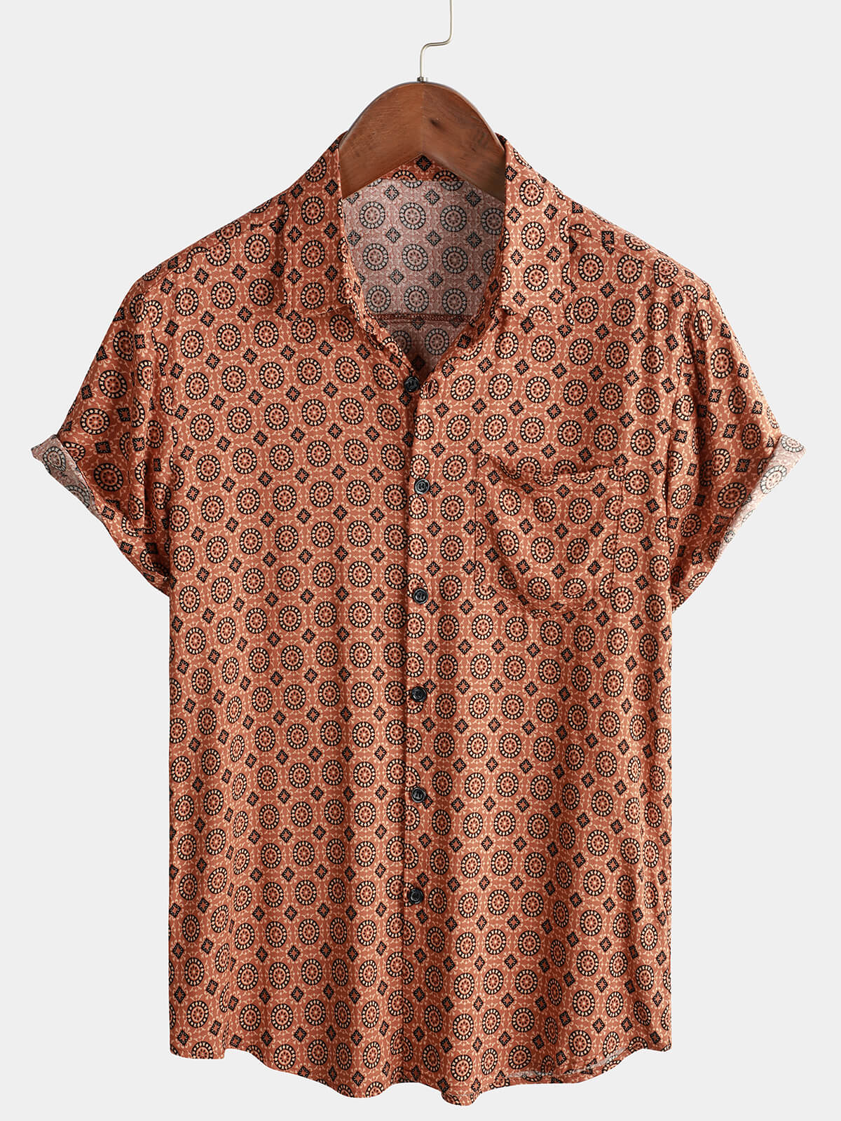 Email Only | Men's Vintage Short Sleeve 70s Button Retro Shirts
