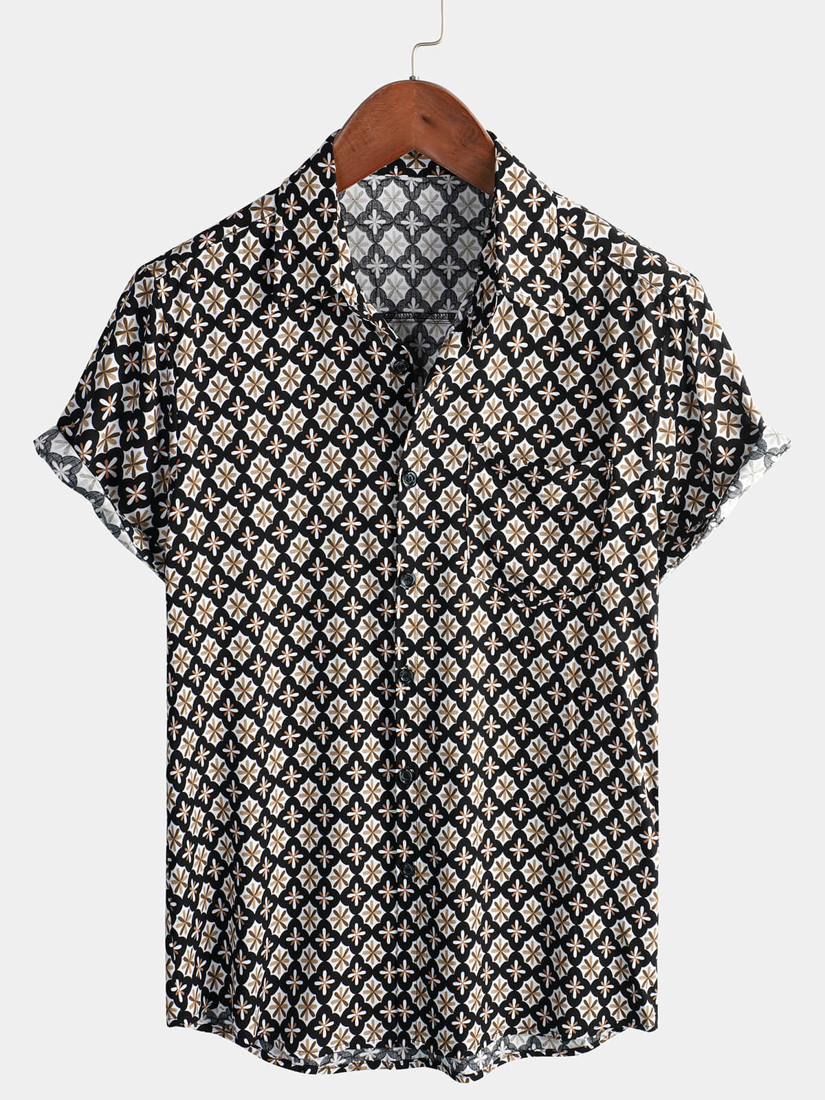 Email Only | Men's Vintage Short Sleeve 70s Button Retro Shirts
