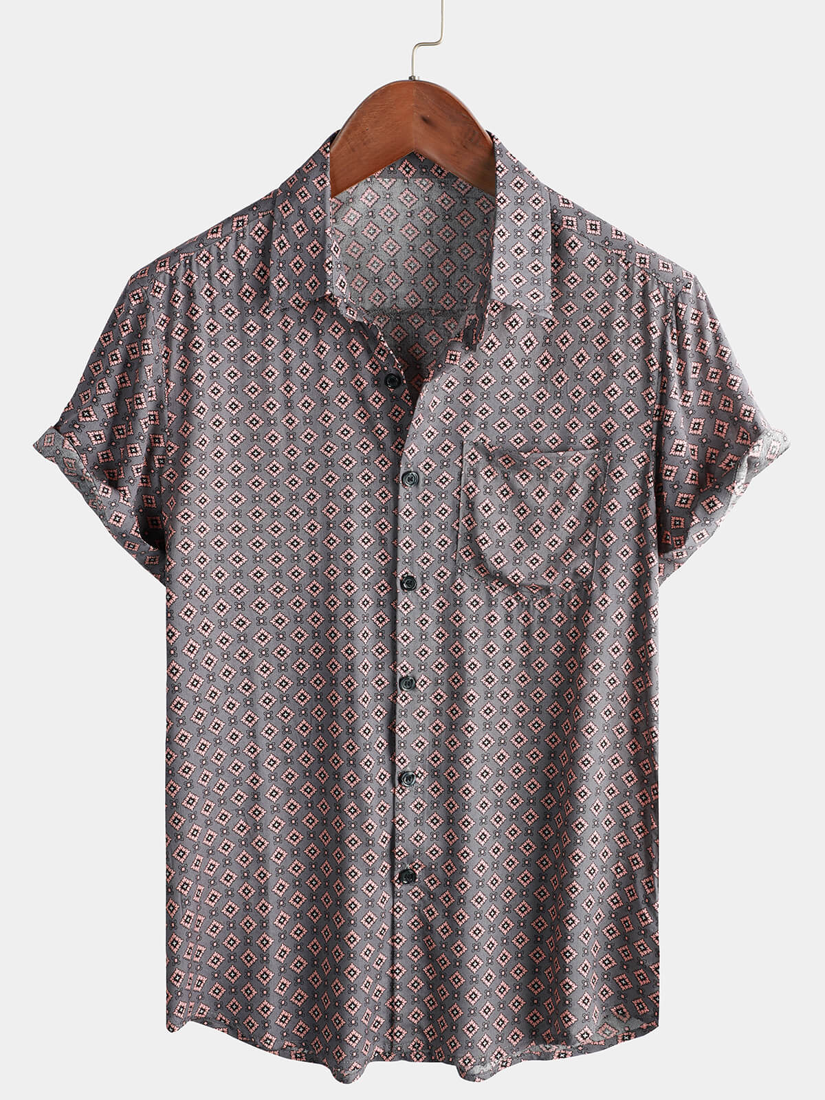 Email Only | Men's Vintage Short Sleeve 70s Button Retro Shirts