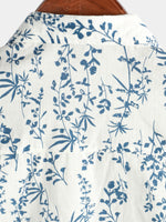 Men's Cotton Button Up Summer Short Sleeve Shirt