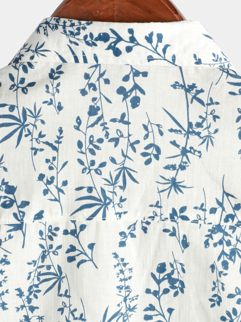 Men's Cotton Button Up Summer Short Sleeve Shirt