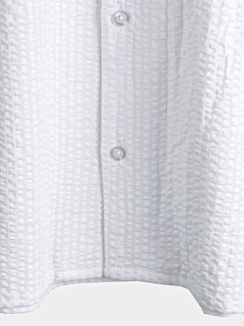 Men's Button Up Casual 100% Cotton Summer Pocket Short Sleeve Shirt