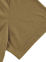 Men's V Neck Breathable Solid Color Casual Cotton Short Sleeve T-Shirt