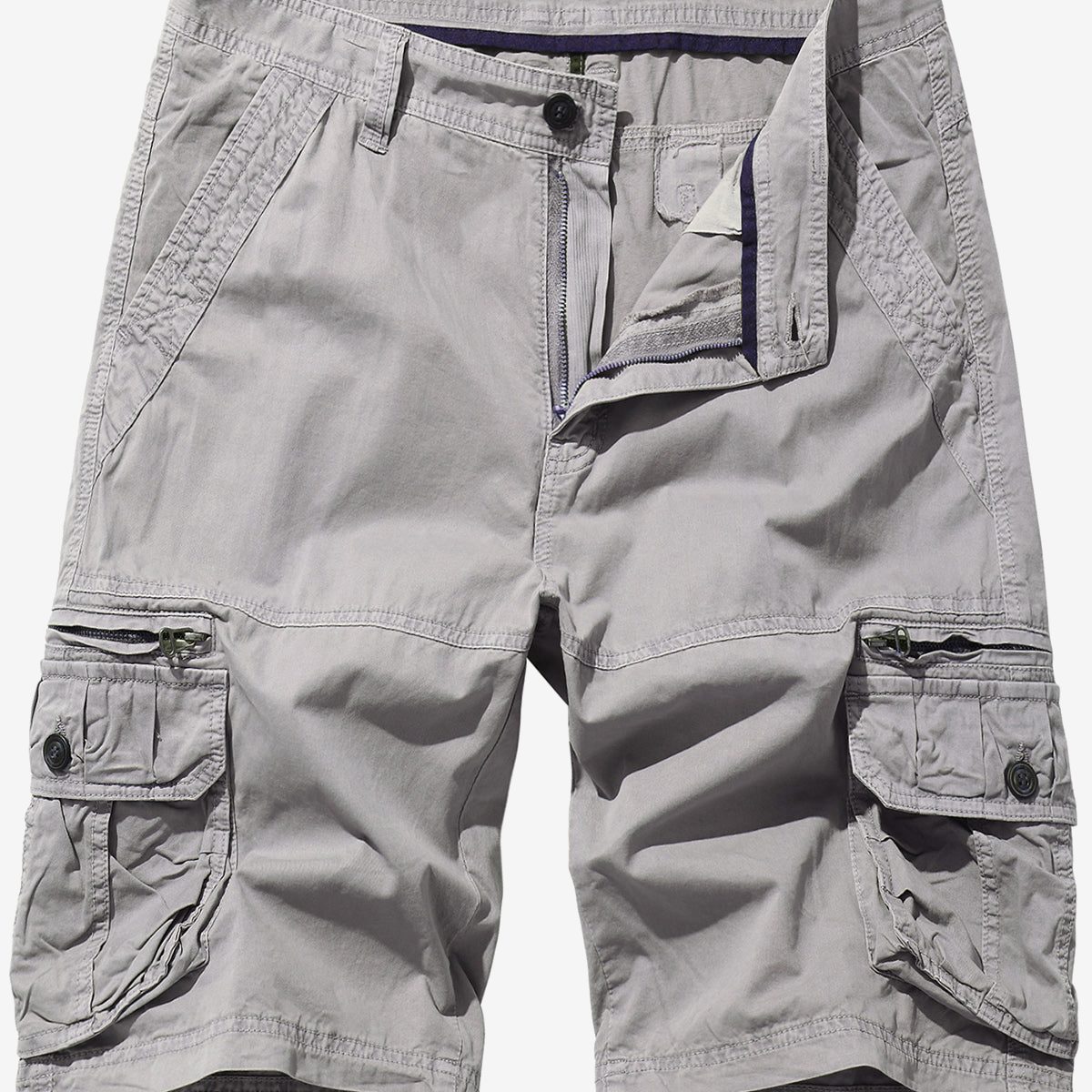 Men's Solid Color Casual Outdoor Cotton Shorts