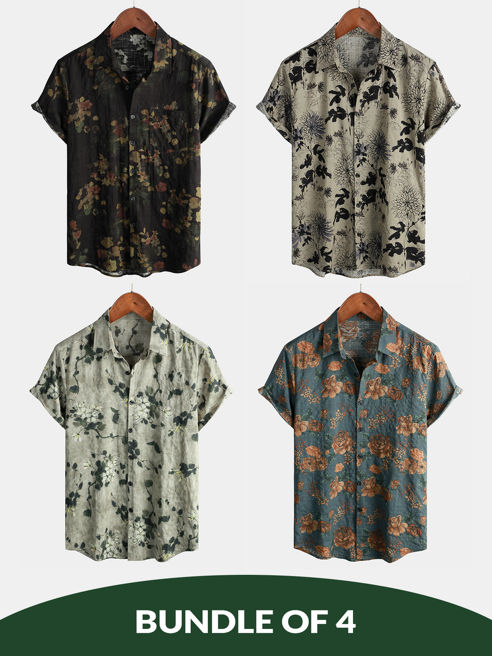 Regular Fit Short Sleeve Shirt - Ocean Tile