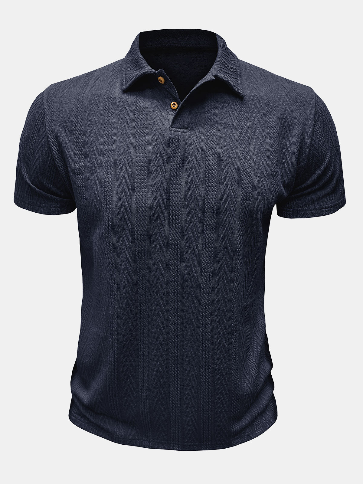 Men's Solid Color Short Sleeve Summer Polo Shirt